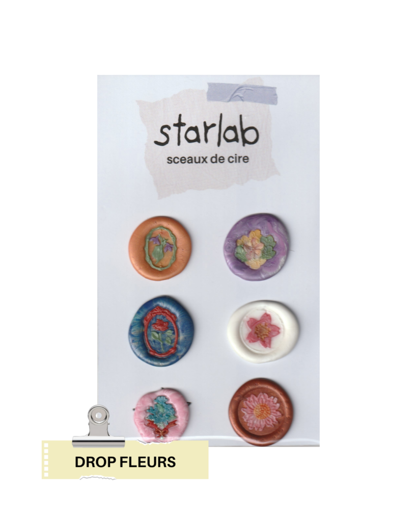 pack de sceaux de cire ✿ fleurs