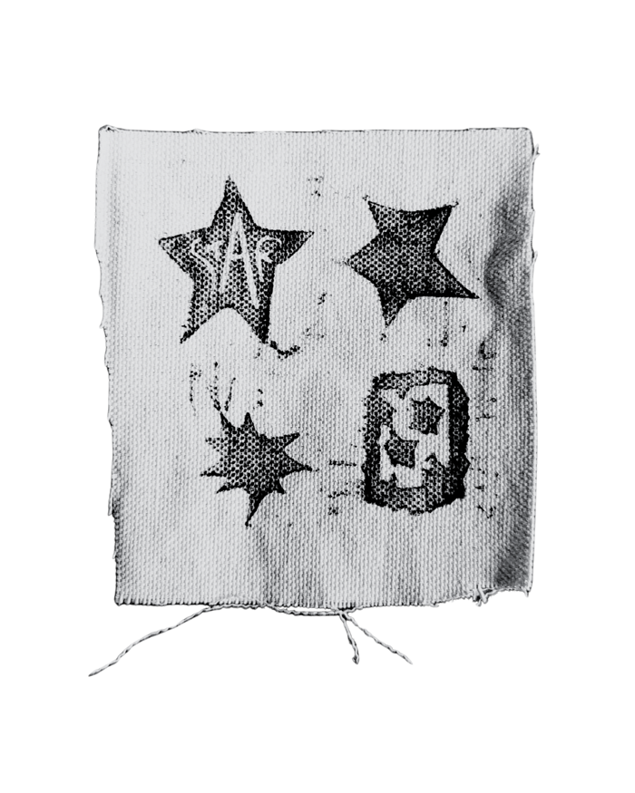 Patch tissu linogravure gravure Starlab Création Mont de Marsan Landes France